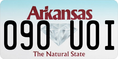 AR license plate 090UOI