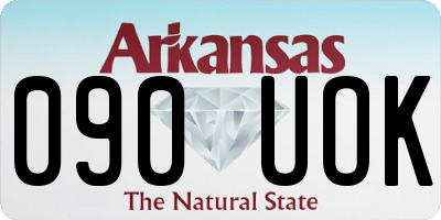AR license plate 090UOK