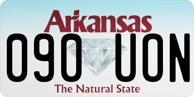 AR license plate 090UON
