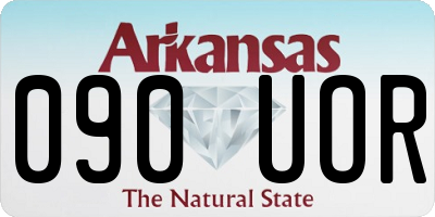 AR license plate 090UOR