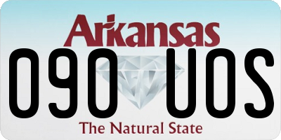 AR license plate 090UOS