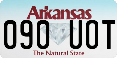 AR license plate 090UOT