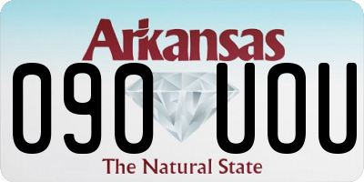 AR license plate 090UOU