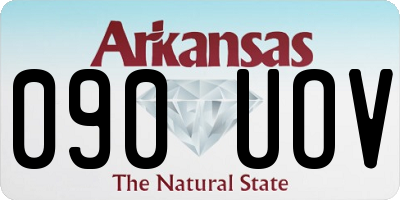AR license plate 090UOV