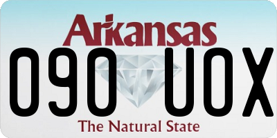 AR license plate 090UOX
