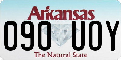 AR license plate 090UOY