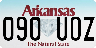 AR license plate 090UOZ