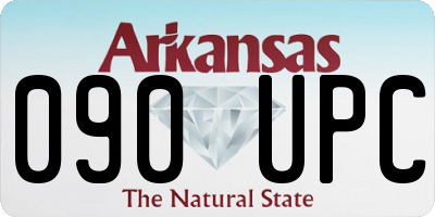 AR license plate 090UPC