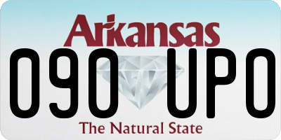 AR license plate 090UPO