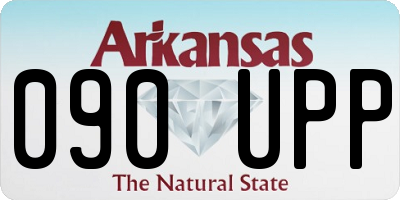 AR license plate 090UPP