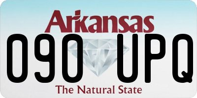 AR license plate 090UPQ