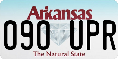 AR license plate 090UPR