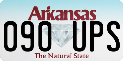 AR license plate 090UPS