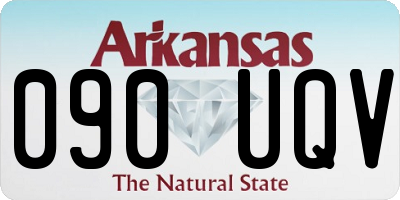 AR license plate 090UQV