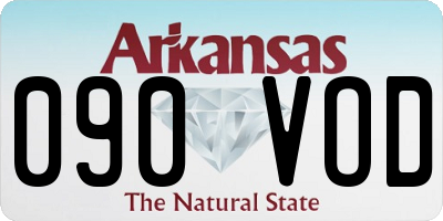 AR license plate 090VOD