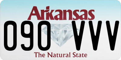 AR license plate 090VVV