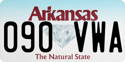 AR license plate 090VWA