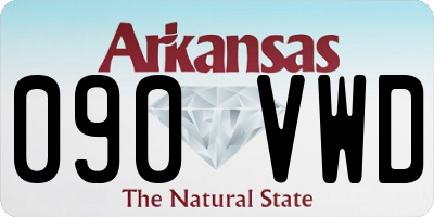 AR license plate 090VWD
