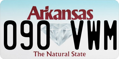 AR license plate 090VWM