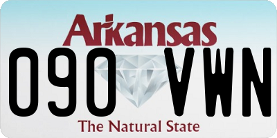 AR license plate 090VWN