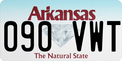 AR license plate 090VWT