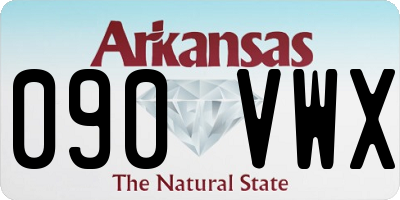 AR license plate 090VWX