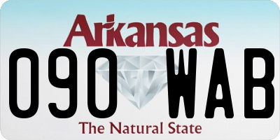 AR license plate 090WAB