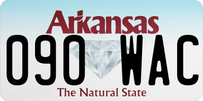 AR license plate 090WAC