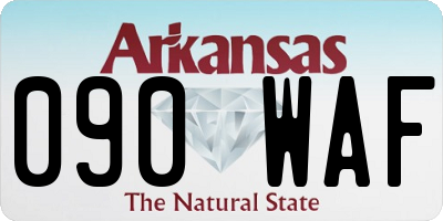 AR license plate 090WAF