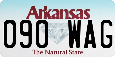 AR license plate 090WAG