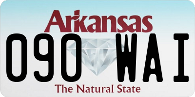 AR license plate 090WAI