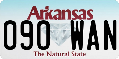 AR license plate 090WAN