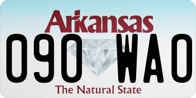 AR license plate 090WAO