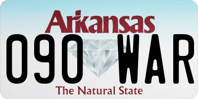 AR license plate 090WAR