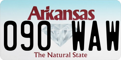 AR license plate 090WAW