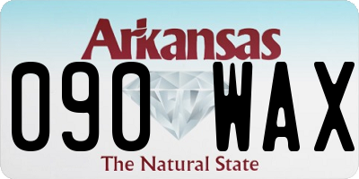 AR license plate 090WAX