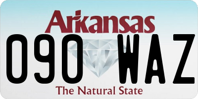 AR license plate 090WAZ