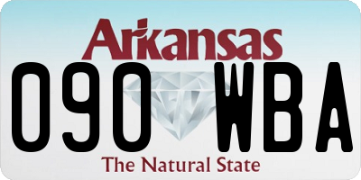 AR license plate 090WBA
