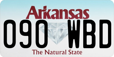 AR license plate 090WBD