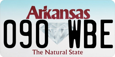 AR license plate 090WBE