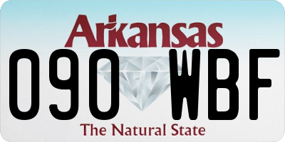 AR license plate 090WBF