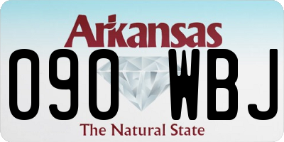 AR license plate 090WBJ