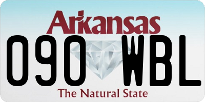 AR license plate 090WBL
