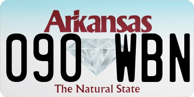 AR license plate 090WBN