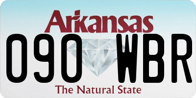 AR license plate 090WBR