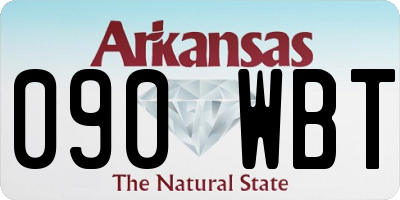 AR license plate 090WBT