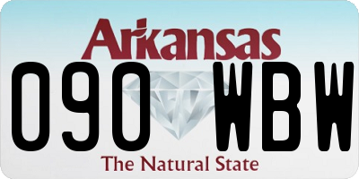 AR license plate 090WBW