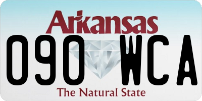 AR license plate 090WCA