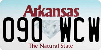 AR license plate 090WCW