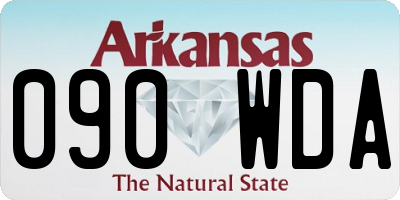 AR license plate 090WDA
